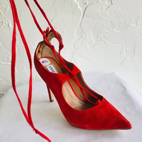 🎈OPEN TO REASONABLE OFFERS🎈Steve Madden Red Stilettos - Picture 14 of 14